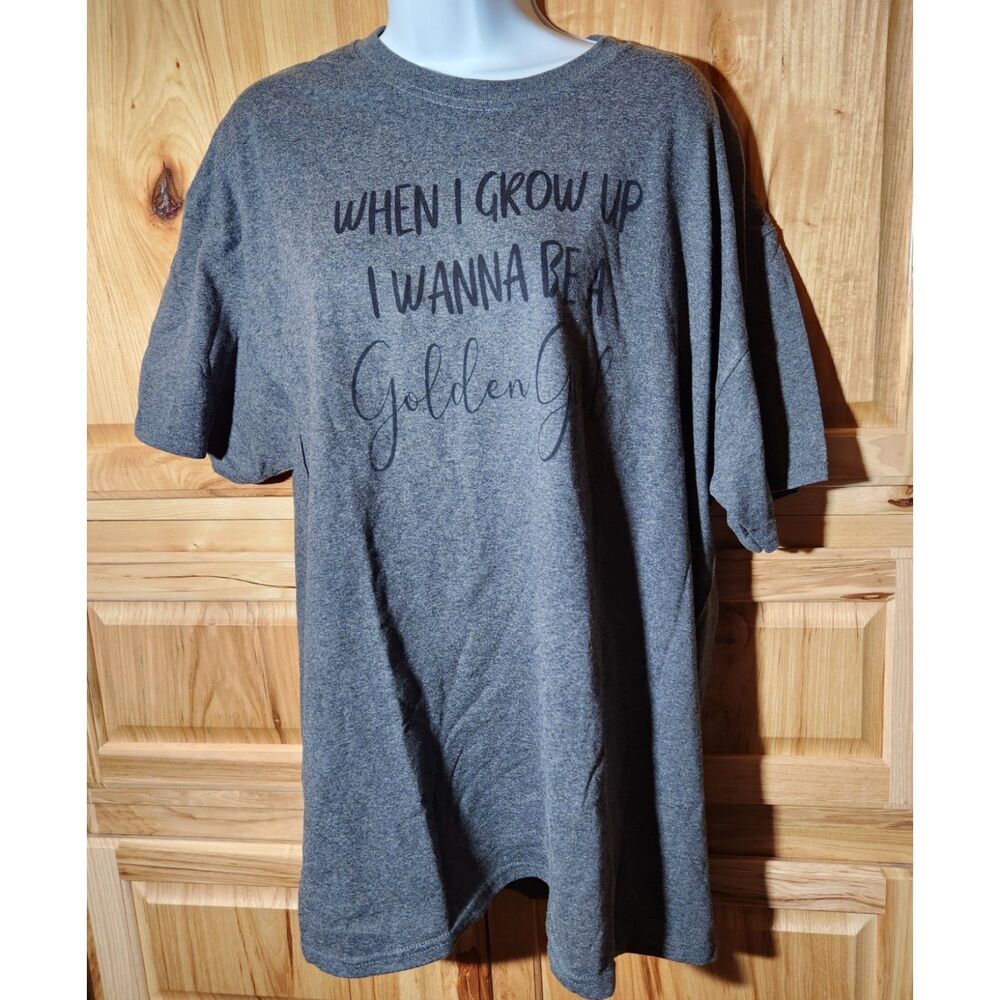 Golden Girls Graphic Tee – Jerzees Dri‑Power – Size XL – Gray